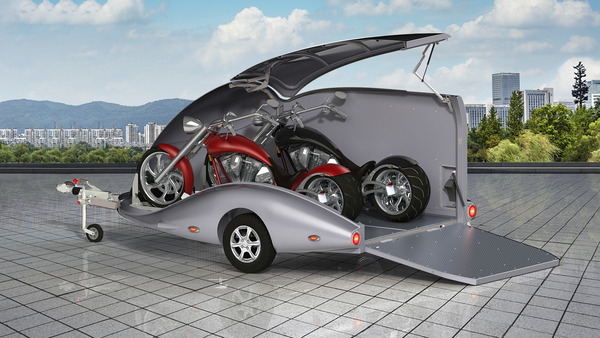 106motorradanhänger für ein motorrad